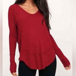 Free People Thermal Flowy Top